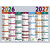 EXACOMPTA Calendrier Multicolore, 2026/2027, 550 x 405 mm