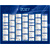 QUO VADIS Calendrier de banque bleu, 430 x 335 mm, 2027