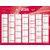 QUO VADIS Calendrier de banque rouge, 270 x 210 mm, 2026